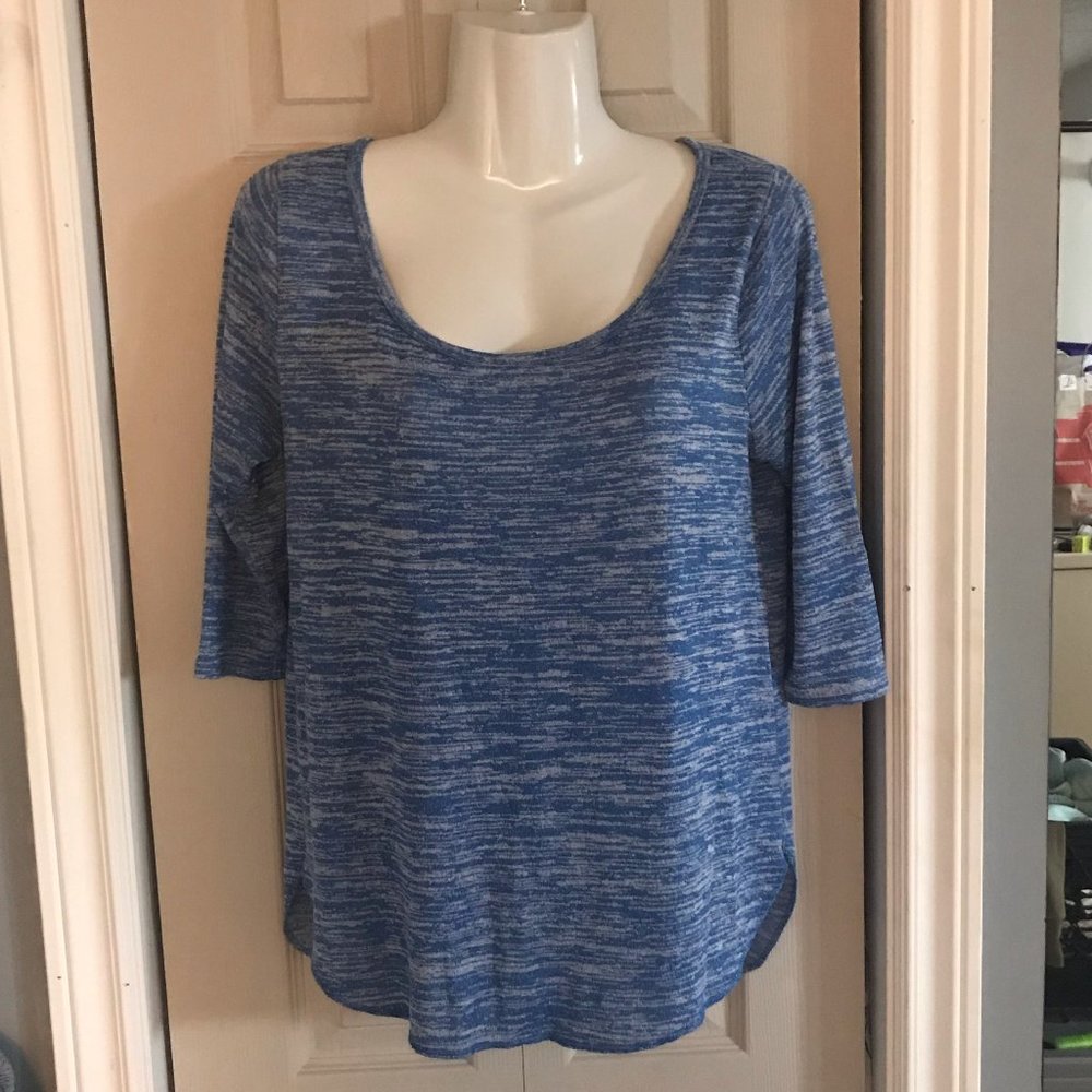 Hollister Blue Half-Sleeve, Large